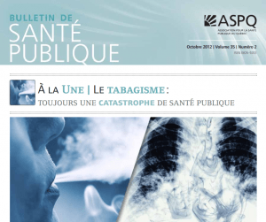 Le tabagisme: toujours une catastrophe de santé publique